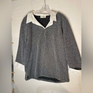 Cato Black and White Blouse